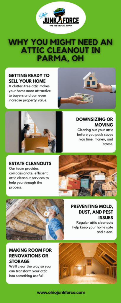 Attic Cleanout in Parma