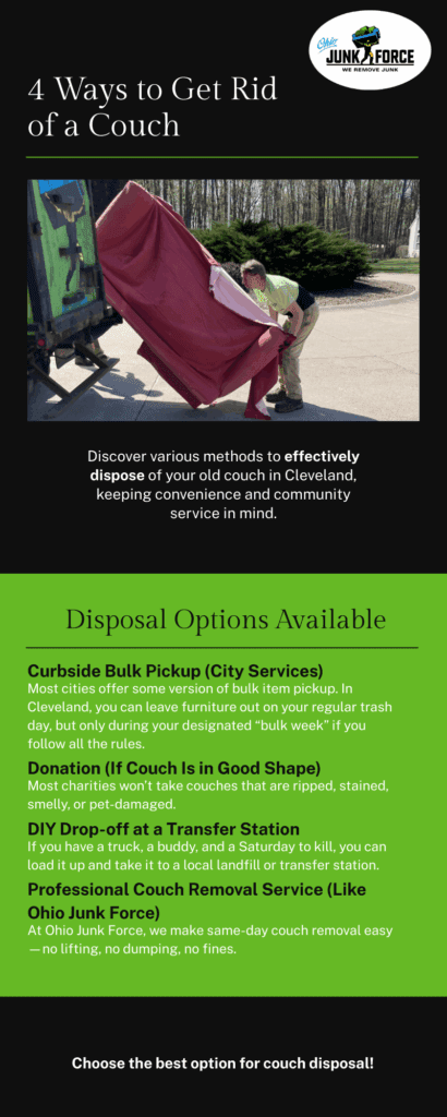 4 Ways to Get Rid of a Couch in Ohio