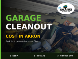 Garage cleanout cost in Akron.